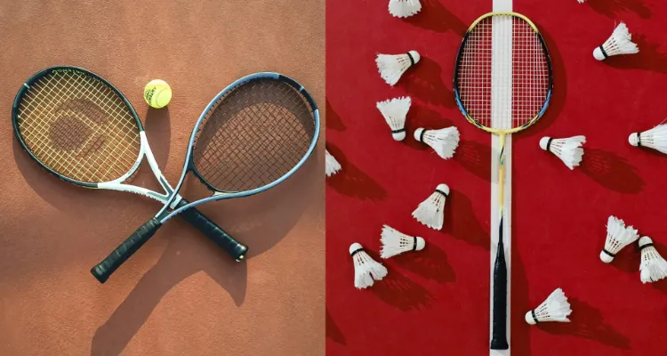 Ilustrasi raket bulutangkis dan tenis. &copy; Omer Derinyar/SHVETS Production/Pexels.com